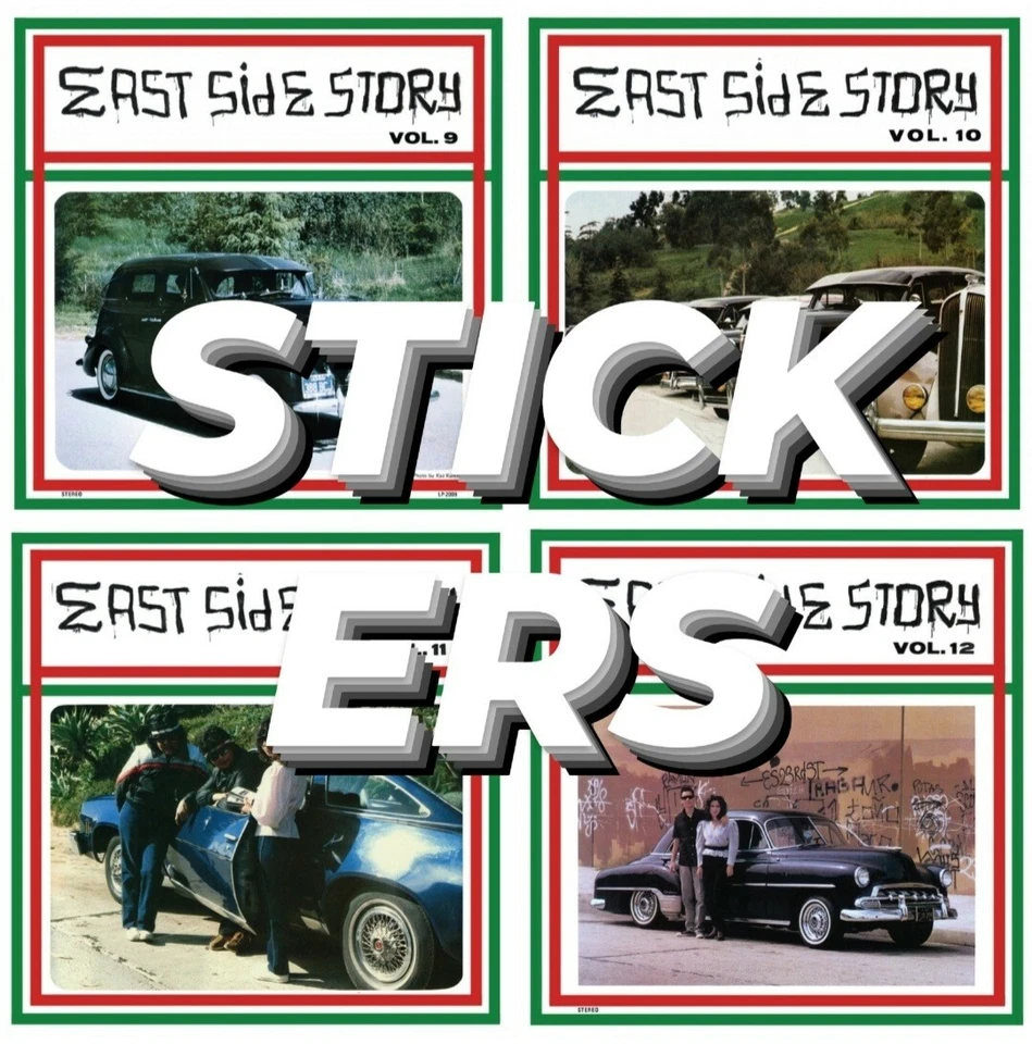 OG EAST SIDE STORY STICKERS 1 SET LOT OF 12. VOL. 1 - 12 4"×4" WEATHER PROOF - Image 4 of 4