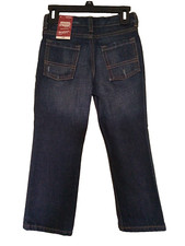 ARIZONA JEAN CO. Boys Straight Leg Denim Jeans w/ Adj. Waist Sz 5 NWT FREE SHIP