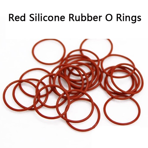 Food Grade Silicone Rubber O-Ring Red Sealing Washer 2mm Cross Section 5-90mm OD - Picture 4 of 10