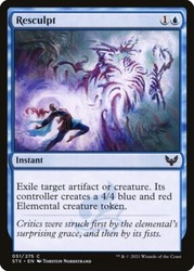 Resculpt (Foil) #51 Strixhaven: School of Mages Magic: The Gathering