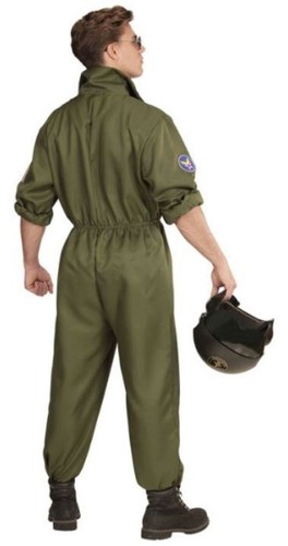 PILOT PILOTIN Deluxe Kampfjet Partner Damen Herren Kostüm Piloten Jet Karneval - Bild 7 von 9