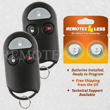 2 For 1998 1999 2000 Nissan Frontier Keyless Entry Remote Car Key Fob