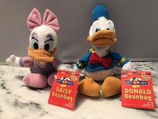 Disney Daisy Donald Duck Mattel, Star Bean Bag Arcotoys Mini Plush Doll