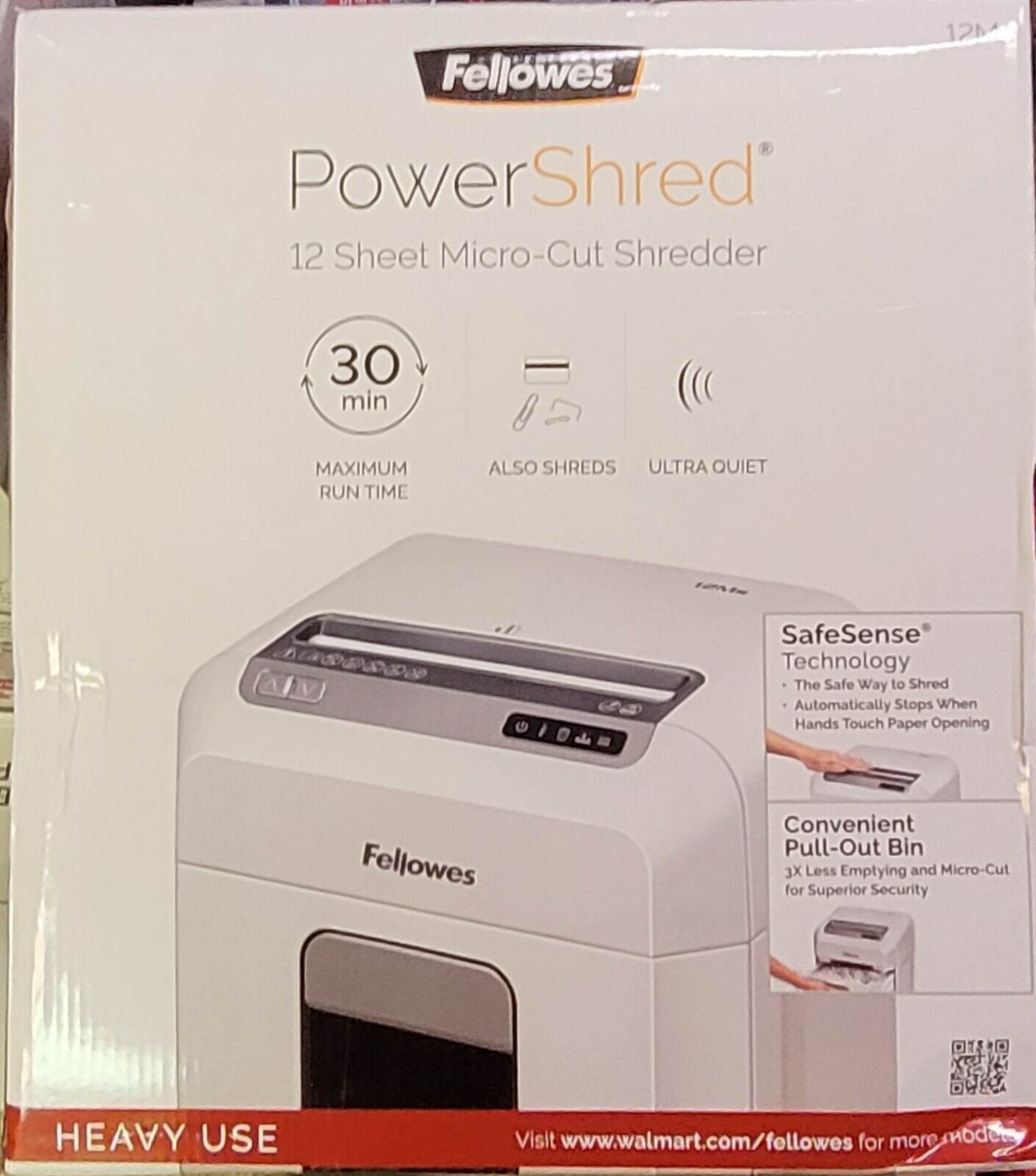 Powershred 12 Sheet Micro-Cut Paper Shredder - Fellowes