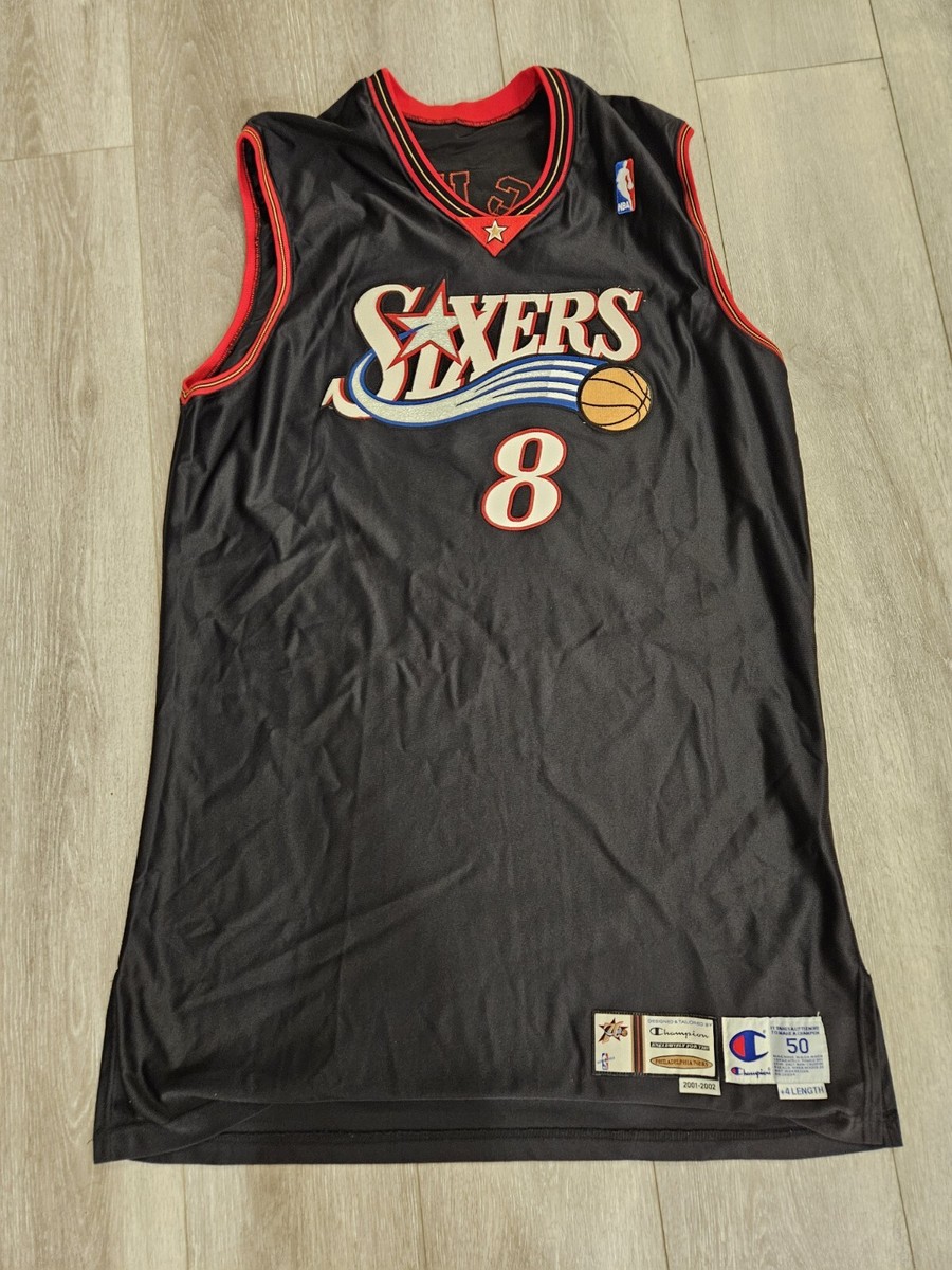 Champion Aaron Mckie game worn used Authentic 76ers Sixers jersey