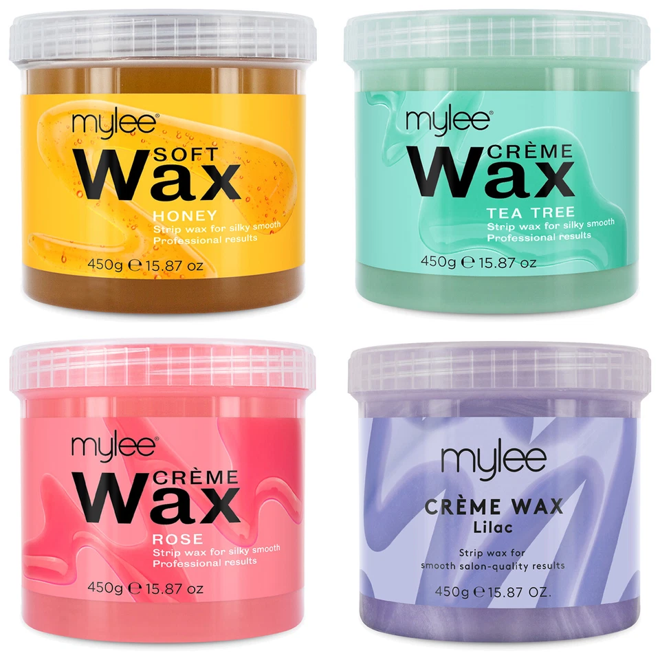 Mylee Hair Removal Soft Creme Wax Honey Tea Tree Rose Depilation Waxing 450g Pot