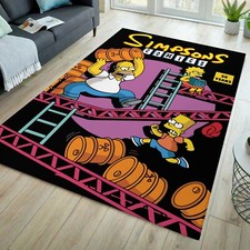 Gamer rug, game rug, game room rug, arcade room rug, arcade rug