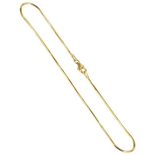 1mm 18K Gold Plated Sterling Silver 925 