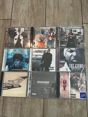 Hip Hop Cd Lot 9 Titles: Eminem, Cypress Hill, Jay-Z, DMX, Ice Cube,Beastie READ