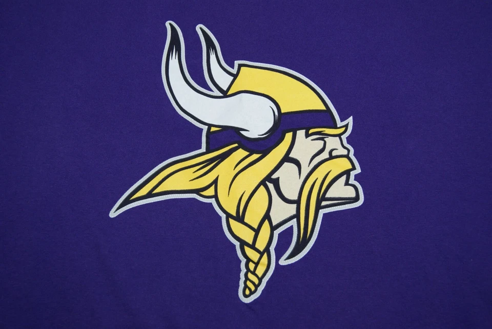 minnesote vikings t-shirt #15 jennings men's large nfl team apparel purple - Image 3 of 4