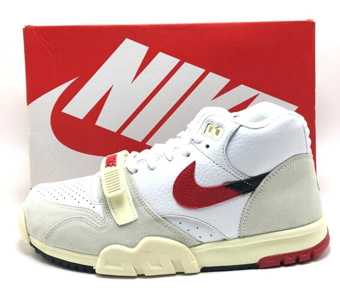 NEW* Men Nike Air Trainer 1 MID White / Red (DZ2547 100), Sz