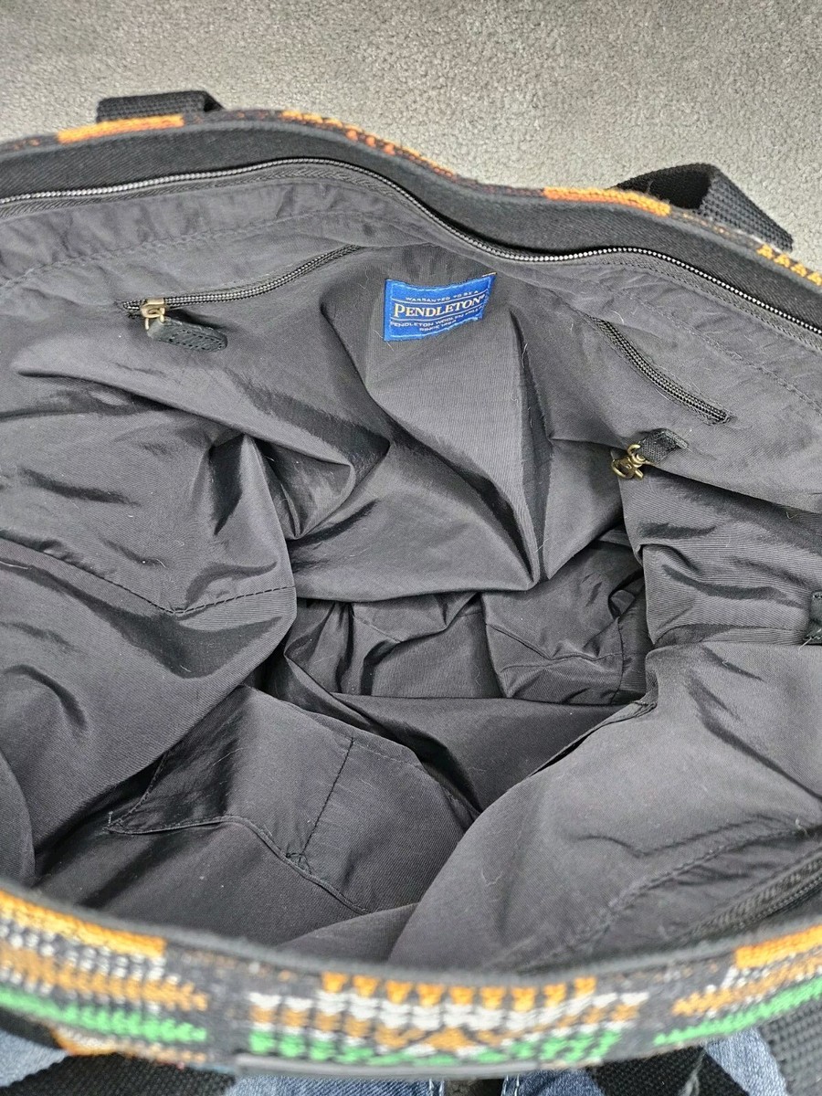 Pendleton Wool Large Canvas Tote Bag Southwestern Aztec