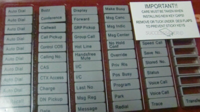 (3 Pack) Office Meridian Digital Telephones Phone Keys Quick Reference Guide