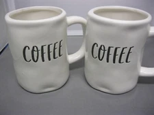 Coffee Mugs - Ceramic - set of 2 - New