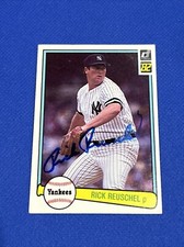 Rick Reuschel Signed 1982 Card Autograph Donruss Auto #157