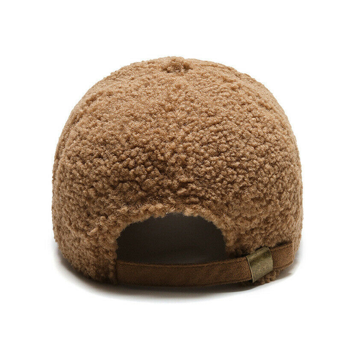 Fashion Lamb Fur Hats Winter Warm Thick Beanies Women Peaked Cap Baseball Caps - Imagen 6 de 28