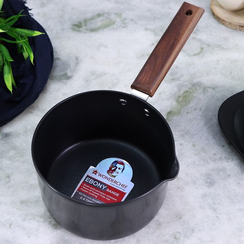 Wonderchef Ebenholz harteloxiert Antihaft Kochtopf und Suppentopf 16 cm - 2L - Bild 4 von 6