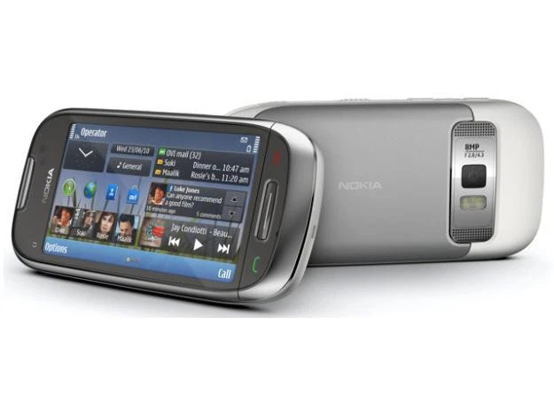 Nokia Astound C7 - Frosty metal Silver T-Mobile Symbian Smartphone Cell Phone
