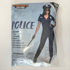Spooktacular Creations Disfraz De Policia Para Mujer Con Mono, Sombrero Y Accesorios, Talla L