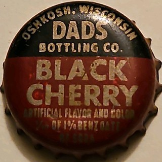 Vintage Dad's Black Cherry Cork Lined Bottle Cap Crown