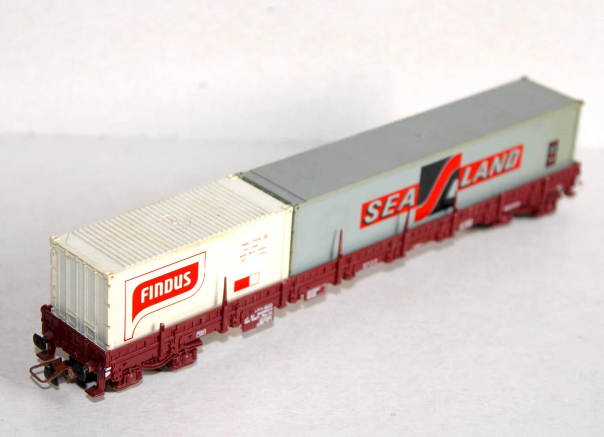 LE3458 JOUEF Train Ho Wagon porte container Chrono Froid FRET SNCF publicitaire - Modélisme