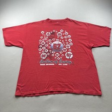 Vintage Mark McGwire T-Shirt Mens 2XL Red Starter Sultan of Swing Home Runs 90s