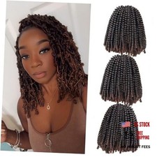 90strands Spring Twist Hair 8 Inch Spring Twist 8 Inch Pack of 3 T1B/30