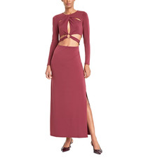 GUESS Women's Alyce Waist-Cutout Maxi Dress MSRP $158