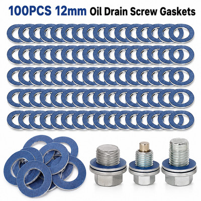 Oil Drain Plug Washer Gasket 90430-12031 For Toyota Lexus Scion 100PCS Blue