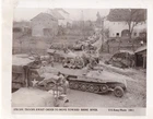 Original WWII US Army Photo 5th DIVISION M20 ARMORED CARS GERMAN HALFTRACKS 73