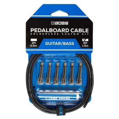 Boss BCK-6 6' 6 Connector Pedalboard Cable Kit 6-plug / 150cm Cable 24K Gold NEW
