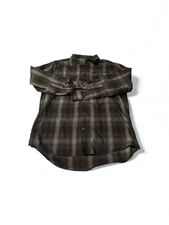 Woolrich Men Multicolor Long Sleeve Button Down Plaid Shirt Size Large