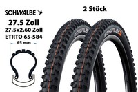 2 StüCk 27.5 Zoll Schwalbe Faltreifen 27.5X2 Hans Dampf Evo 65-584