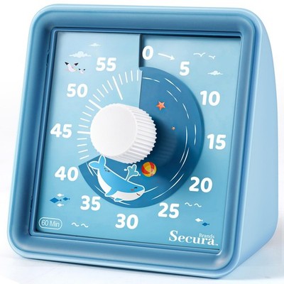 Secura 60-Minute Visual Countdown Timer for Kids & Adults, Classroom Time Man...