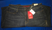 Lucky Brand Men  s Dark Wash Blue Denim Relaxed Straight Stretch NWT 36x30