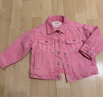 Neuwertige Jeansjacke, 1x getragen; in pink Gr.80 von Zara NP 25 