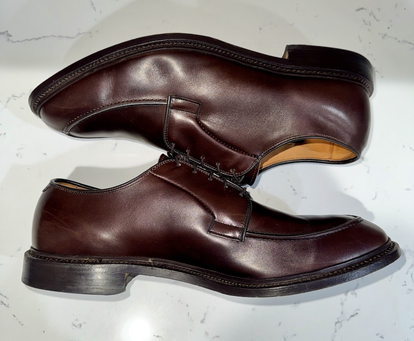 Allen Edmonds Seneca Brown Split Toe Derby Bluche… - image 8
