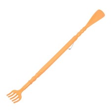 Sturdy Back Scratcher and Shoe Horn Combo Stick Backscratcher 2 Pcs Orange