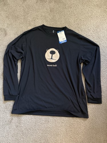 NWT Montbell Bear Long Sleeves Tee Men XL
