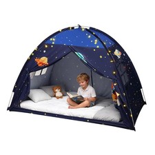 Twin Bed Tent Canopy, Space Indoor Blackout Privacy Toddler Bed Tent for Kids...