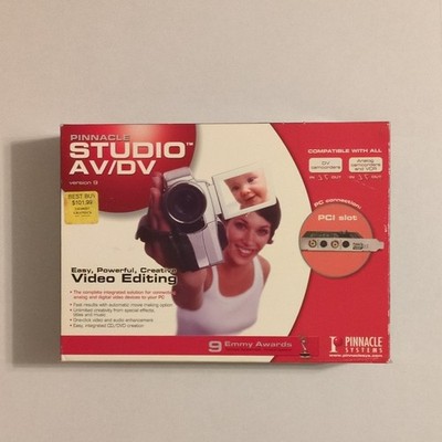 Pinnacle Systems Studio Version 9 with AV/DV Video Capture Card V1.0A 51015777