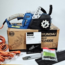 Hyundai HYC2400E 2400W 16" Oregon Bar Electric Chainsaw – Boxed, Complete Tested
