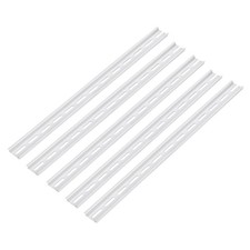 5Pcs DIN Rail Slotted Aluminum Mounting Guide 16" x 1.4" x 0.3"