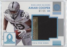 2016 Panini Encased Pro Bowl Jumbo Materials Sapphire 7/25 Amari Cooper #14 10b1