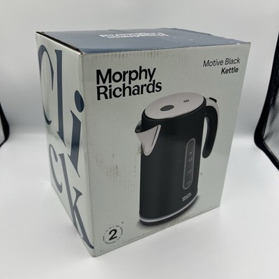 Morphy Richards 1,7 l Motiv Schwarz Kanne Wasserkocher, Schnellkochen 102801