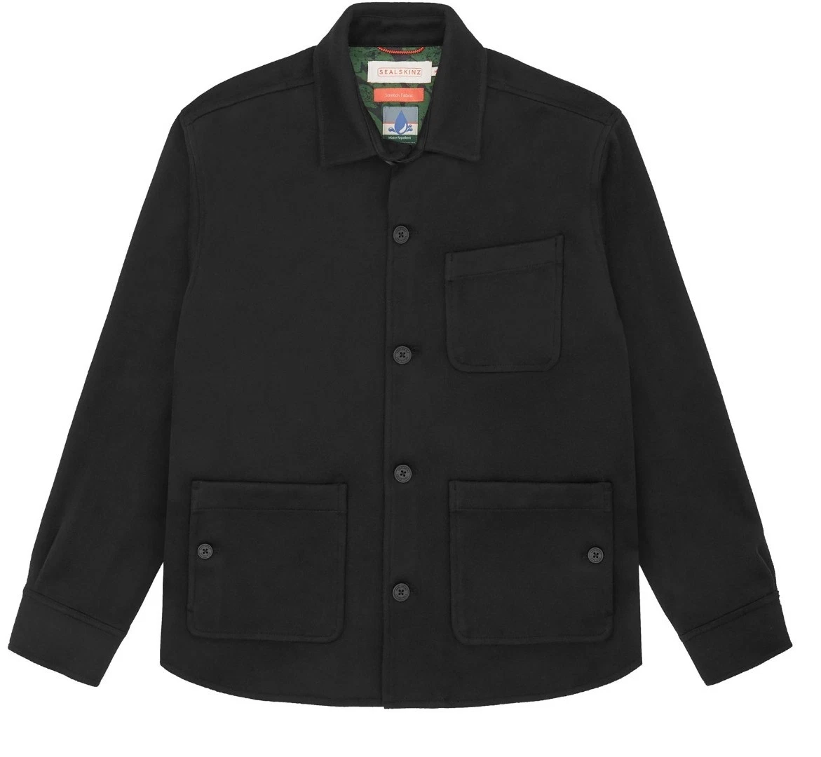 SEALSKINZ Ringstead Water Repellent Chore Black Jacket BNWT