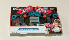 Zuru X Shot Bundle  2 Toy Guns  6 Targets 8 Foam Darts 2x Kickback New In Box