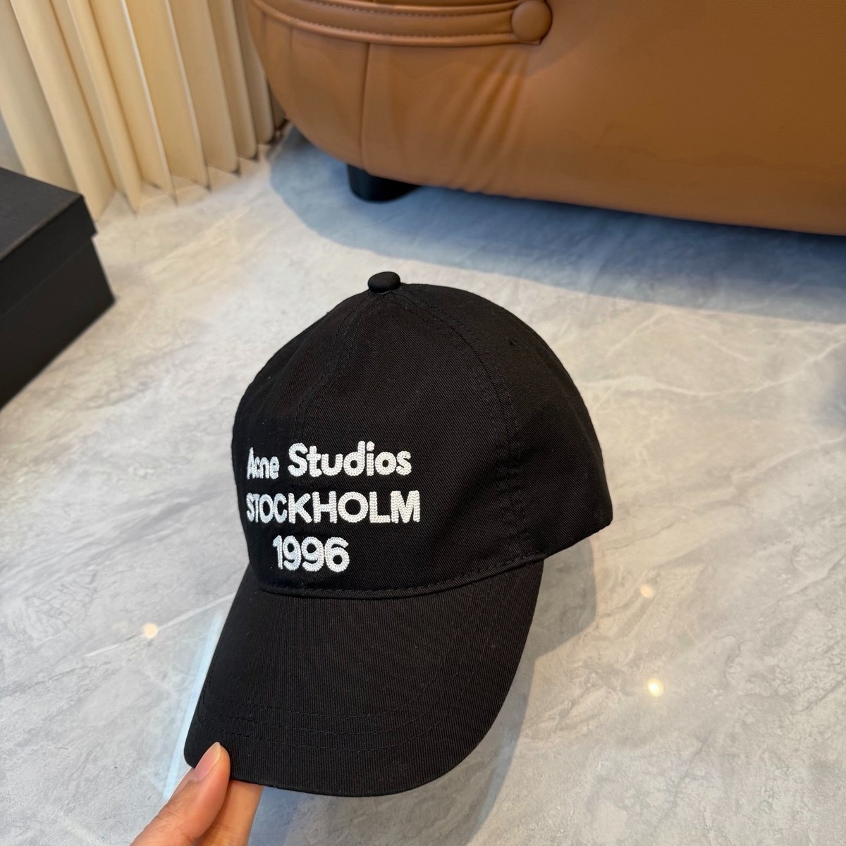New Acne Studios Stockholm 1996 Black Baseball Hat Cap Adjustable