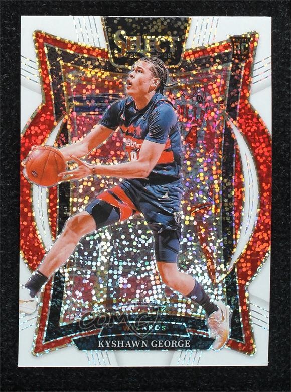 2024-25 Panini Select Concourse White Sparkle Prizm Kyshawn George #85 Rookie RC