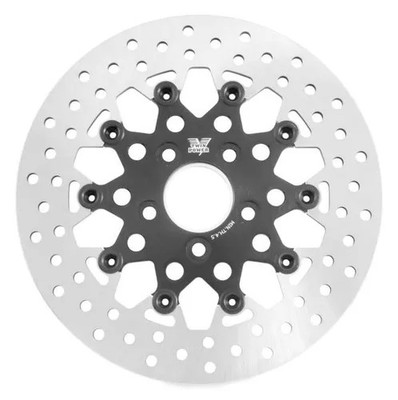 Black 11.5 Floating Mesh Rear Brake Rotor Disc Electra Glide Ultra Classic 89-07